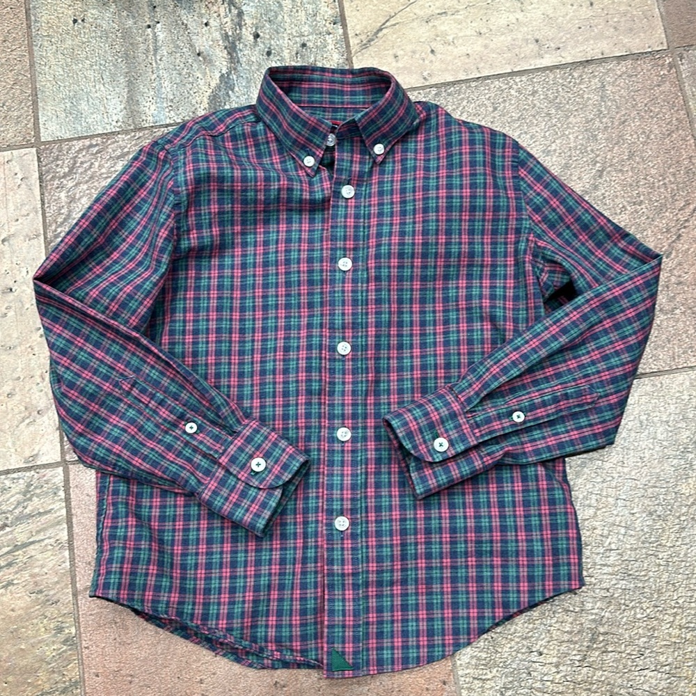 Untuckit boys plaid long sleeve size 8 years